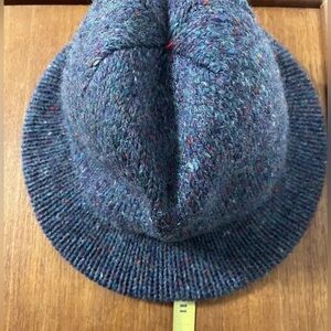 Vtg Womens Wool Hat Knit 100% Lined 70s Hansen Ladies Trillby Cap Winter Warm